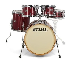  TAMA CK50RS-DRP - Superstar Classic Dark Red Sparkle 5 Parça (20B/10T/12T/14F/14S) Akustik Davul Seti