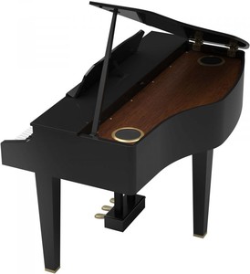  ROLAND GP607-PE Parlak Siyah Mini Kuyruklu Dijital Piyano