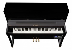  KAWAI K-200 ATX3 M/PEP Parlak Siyah 114 CM Silent Duvar Piyanosu